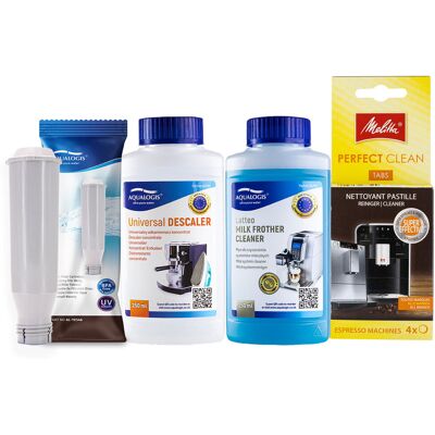 Aqualogis Zestaw Melitta - AL-TES46, Latteo 250 ml, Tabletki Czyszczące Melitta, UniDec 250 ml Aqualogis Zestaw Melitta - AL-TES46, Latteo 250 ml, Tabletki Czyszczące Melitta, UniDec 250 ml