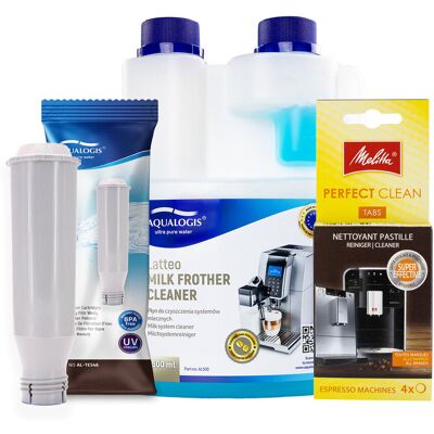 Aqualogis Zestaw Melitta - AL-TES46, Latteo 500ml, MELITTA Perfect Clean Tabletki czyszczące Aqualogis Zestaw Melitta - AL-TES46, Latteo 500ml, MELITTA Perfect Clean Tabletki czyszczące