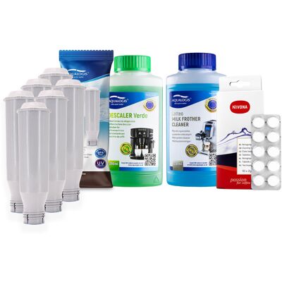 Aqualogis Zestaw NIVONA AL-TES46 6szt, Latteo 250ml, NIRT701 Tabletki Czyszczące 10szt, Verde 250ml Aqualogis Zestaw NIVONA AL-TES46 6szt, Latteo 250ml, NIRT701 Tabletki Czyszczące 10szt, Verde 250ml