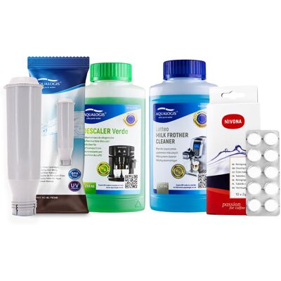 Aqualogis Zestaw NIVONA AL-TES46, Latteo 250ml, NIRT701 Tabletki Czyszczące 10szt, Verde 250ml Aqualogis Zestaw NIVONA AL-TES46, Latteo 250ml, NIRT701 Tabletki Czyszczące 10szt, Verde 250ml