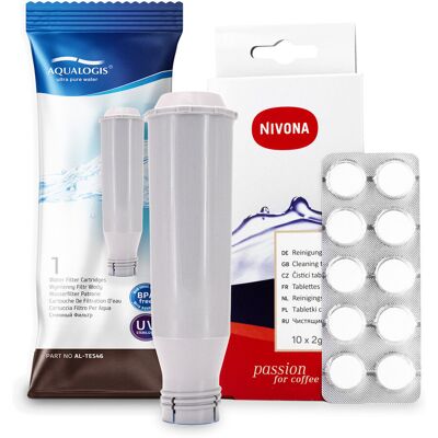 Zestaw NIVONA, Aqualogis AL-TES46, NIRT701 Tabletki Czyszczące 10szt Zestaw NIVONA, Aqualogis AL-TES46, NIRT701 Tabletki Czyszczące 10szt