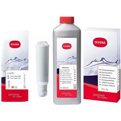 Aqualogis Zestaw Nivona do ekspresów, Filtr wody NIRF701, Tabletki Czyszczące NIRT701, Odkamieniacz NIRK703 Aqualogis Zestaw Nivona do ekspresów, Filtr wody NIRF701, Tabletki Czyszczące NIRT701, Odkamieniacz NIRK703