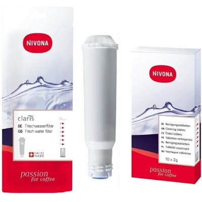 Aqualogis Zestaw Nivona do ekspresu, filtr NIRF700, tabletki czyszczące NIRT701 Aqualogis Zestaw Nivona do ekspresu, filtr NIRF700, tabletki czyszczące NIRT701