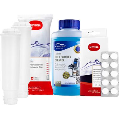 Aqualogis Zestaw NIVONA Filtr NIRF700 NIRF701 2szt,Latteo 250ml, NIRT701 Tabletki Czyszczące 10szt Aqualogis Zestaw NIVONA Filtr NIRF700 NIRF701 2szt,Latteo 250ml, NIRT701 Tabletki Czyszczące 10szt