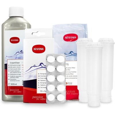 Aqualogis Zestaw NIVONA Filtr NIRF700 NIRF701 3szt, NICC705 CramClean, NIRT701 Tabletki Czyszczące 10szt Aqualogis Zestaw NIVONA Filtr NIRF700 NIRF701 3szt, NICC705 CramClean, NIRT701 Tabletki Czyszczące 10szt