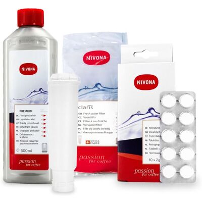 Aqualogis Zestaw NIVONA Filtr NIRF700 NIRF701, NIRK703 Odkamieniacz 500ml, NIRT701 Tabletki Czyszczące 10szt Aqualogis Zestaw NIVONA Filtr NIRF700 NIRF701, NIRK703 Odkamieniacz 500ml, NIRT701 Tabletki Czyszczące 10szt