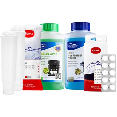 Aqualogis Zestaw NIVONA, NIRT701 2szt, Tabletki Czyszczące 10szt, Filtr NIRF700 NIRF701 Latteo 250ml, Verde 250ml Aqualogis Zestaw NIVONA, NIRT701 2szt, Tabletki Czyszczące 10szt, Filtr NIRF700 NIRF701 Latteo 250ml, Verde 250ml