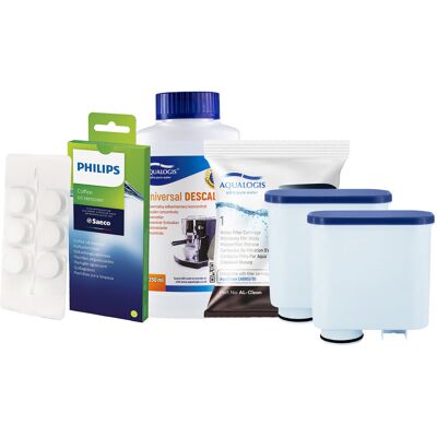 Aqualogis Zestaw Philips - AL-Clean 2szt, Uniwersalny Odkamieniacz 250ml, Philips CA6704/10 Tabletki Czyszczące Aqualogis Zestaw Philips - AL-Clean 2szt, Uniwersalny Odkamieniacz 250ml, Philips CA6704/10 Tabletki Czyszczące