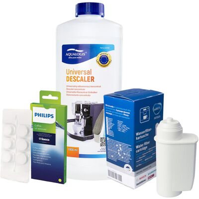 Zestaw Philips - Filtr Philips Intenza+ CA6702, Uniwersalny Odkamieniacz Aqualogis 1L, Philips CA6704/10 Tabletki Czyszczące Zestaw Philips - Filtr Philips Intenza+ CA6702, Uniwersalny Odkamieniacz Aqualogis 1L, Philips CA6704/10 Tabletki Czyszczące