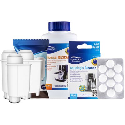 Zestaw PHILIPS SAECO - Filtr AL-Inte+ 3 szt, UniDec250, Aqualogis Cleaneo 10szt Zestaw PHILIPS SAECO - Filtr AL-Inte+ 3 szt, UniDec250, Aqualogis Cleaneo 10szt