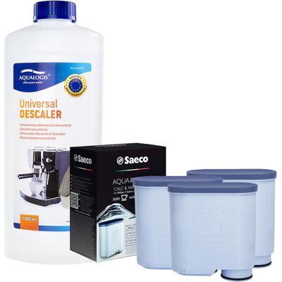 Aqualogis Zestaw Philips Saeco - Filtr Philips Aquaclean CA6903 3szt, Uniwersalny Odkamieniacz 1L Aqualogis Zestaw Philips Saeco - Filtr Philips Aquaclean CA6903 3szt, Uniwersalny Odkamieniacz 1L