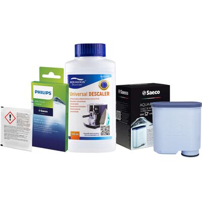 Aqualogis Zestaw Philips Saeco - Filtr Philips Aquaclean CA6903, Uniwersalny Odkamieniacz 250ml, Philips CA6705/10 Środek do Obiegu Mleka Aqualogis Zestaw Philips Saeco - Filtr Philips Aquaclean CA6903, Uniwersalny Odkamieniacz 250ml, Philips CA6705/10 Środek do Obiegu Mleka