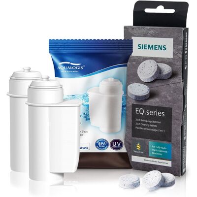 Zestaw Siemens, Filtr Aqualogis Al-Inte 2Szt, Siemens Tabletki Tz80001 Zestaw Siemens, Filtr Aqualogis Al-Inte 2Szt, Siemens Tabletki Tz80001