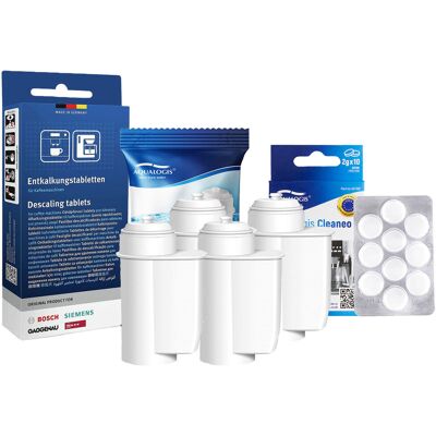 Zestaw Siemens, Filtr Aqualogis AL-Inte 4szt, Siemens Odkamieniacz TZ80002, Cleaneo 10szt Zestaw Siemens, Filtr Aqualogis AL-Inte 4szt, Siemens Odkamieniacz TZ80002, Cleaneo 10szt