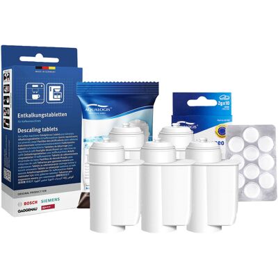 Zestaw Siemens, Filtr Aqualogis AL-Inte 5szt, Siemens Odkamieniacz TZ80002, Cleaneo 10szt Zestaw Siemens, Filtr Aqualogis AL-Inte 5szt, Siemens Odkamieniacz TZ80002, Cleaneo 10szt