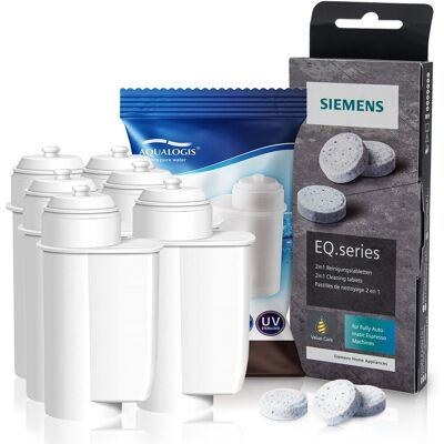 Zestaw Siemens, Filtr Aqualogis Al-Inte 6Szt, Siemens Tabletki Tz80001 Zestaw Siemens, Filtr Aqualogis Al-Inte 6Szt, Siemens Tabletki Tz80001