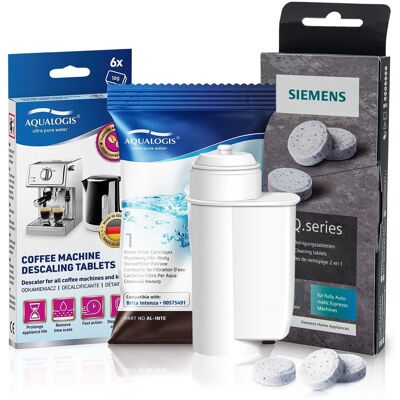 Zestaw Siemens, Filtr Aqualogis AL-Inte, Siemens Tabletki TZ80001, Decalc 6szt Zestaw Siemens, Filtr Aqualogis AL-Inte, Siemens Tabletki TZ80001, Decalc 6szt