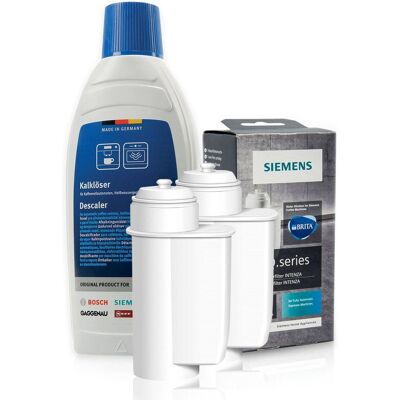 Aqualogis Zestaw Siemens, Filtr Intenza TZ70003 2 szt, Odkamieniacz 311968 500ml Aqualogis Zestaw Siemens, Filtr Intenza TZ70003 2 szt, Odkamieniacz 311968 500ml