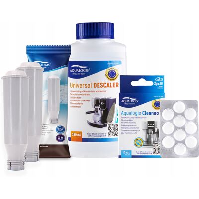 Inny producent 2x Filtr Do Ekspresu Krups Al-Tes46 + Odkamieniacz 250ml + Tabletki / Aqualogis Inny producent 2x Filtr Do Ekspresu Krups Al-Tes46 + Odkamieniacz 250ml + Tabletki / Aqualogis