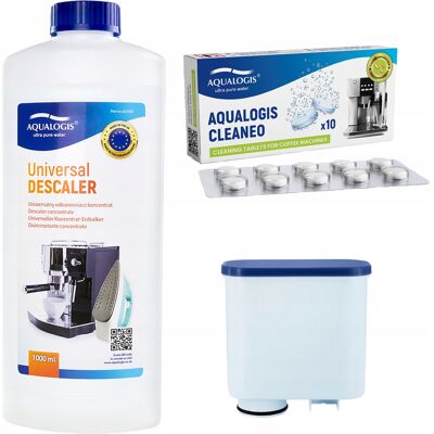 Inny producent Filtr Do Ekspresu Saeco Al-Clean + Odkamieniacz 1l + Tabletki / Aqualogis Inny producent Filtr Do Ekspresu Saeco Al-Clean + Odkamieniacz 1l + Tabletki / Aqualogis