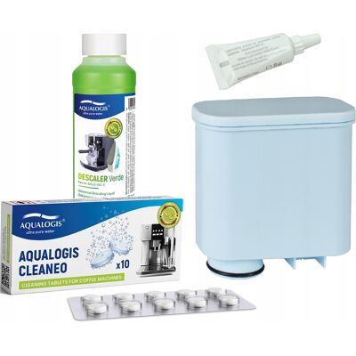 Inny producent Filtr Do Ekspresu Saeco Al-Clean + Odkamieniacz 250ml + Tabletki + Smar / Aqualogis Inny producent Filtr Do Ekspresu Saeco Al-Clean + Odkamieniacz 250ml + Tabletki + Smar / Aqualogis