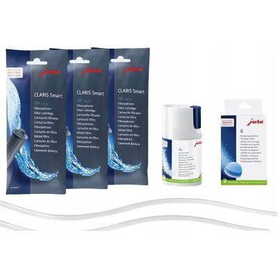 Inny producent Zestaw Do Ekspresu Jura Care Kit V3 3x Filtr + Tabletki + Rurki Do Mleka / Jura Inny producent Zestaw Do Ekspresu Jura Care Kit V3 3x Filtr + Tabletki + Rurki Do Mleka / Jura
