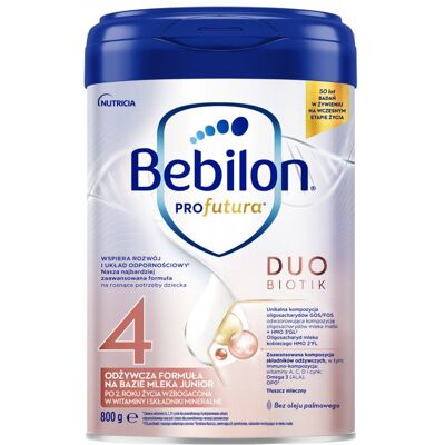 Nutricia Bebilon Profutura Duobiotik 4 Odżywcza formuła na bazie mleka dla dzieci po 2. roku życia, 800 g Nutricia Bebilon Profutura Duobiotik 4 Odżywcza formuła na bazie mleka dla dzieci po 2. roku życia, 800 g