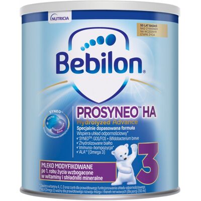 Nutricia Bebilon Prosyneo HA 3, mleko modyfikowane po 1. roku, 400 g Nutricia Bebilon Prosyneo HA 3, mleko modyfikowane po 1. roku, 400 g