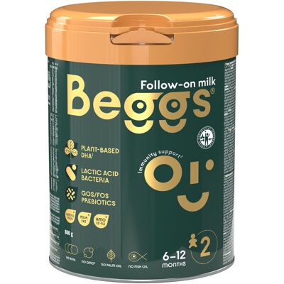 Beggs 2 Mleko kontynuacyjne - Probiotyki, DHA, Witaminy Beggs 2 Mleko kontynuacyjne - Probiotyki, DHA, Witaminy