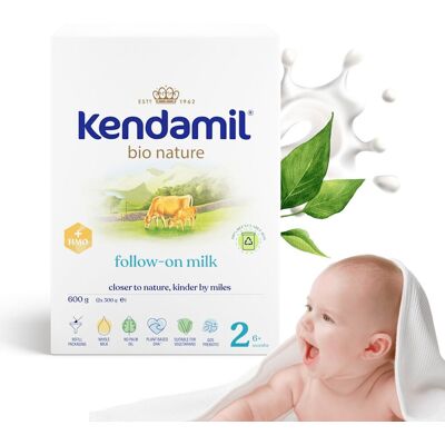 Kendamil Bio Nature 2 HMO+ mleko następne od 6. miesiąca 600g Kendamil Bio Nature 2 HMO+ mleko następne od 6. miesiąca 600g