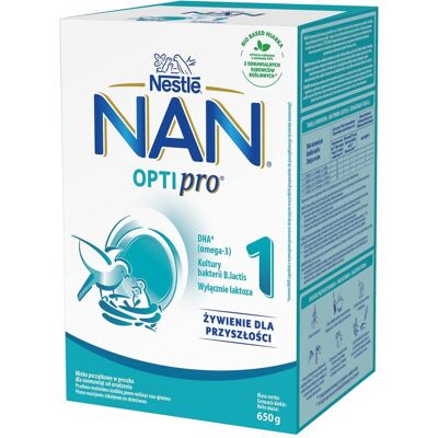 Nestle NAN OPTIPRO® 1 mleko początkowe, 650g Nestle NAN OPTIPRO® 1 mleko początkowe, 650g