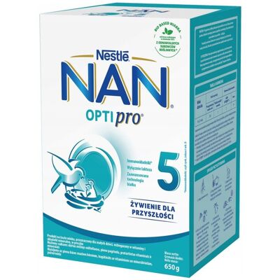 Nestle Nan Optipro 5, mleko modyfikowane dla Juniorów, 2x325G Nestle Nan Optipro 5, mleko modyfikowane dla Juniorów, 2x325G