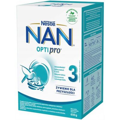 Nestle Nan Optipro 3 Mleko modyfikowane po 1. roku 2x325G Nestle Nan Optipro 3 Mleko modyfikowane po 1. roku 2x325G