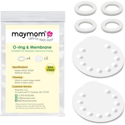 Inny producent Maymom Części Zamienne Kompatybilny Z Ręcznym Laktatorem Medela Harmony, 4 Pierścienie O-Ring I 2 Membrany Inny producent Maymom Części Zamienne Kompatybilny Z Ręcznym Laktatorem Medela Harmony, 4 Pierścienie O-Ring I 2 Membrany
