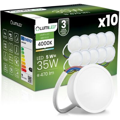 10x Wkład do Opraw LED Żarówka Moduł INSERT Reflektor 5W = 35W 470lm 4000K Neutralna 120° LUMILED 10x Wkład do Opraw LED Żarówka Moduł INSERT Reflektor 5W = 35W 470lm 4000K Neutralna 120° LUMILED