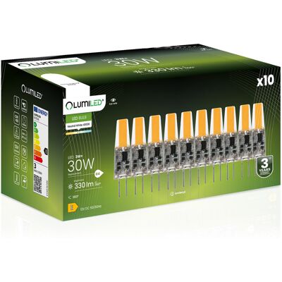 10x Żarówka LED G4 Kapsułka 3W = 30W 330lm 4000K Neutralna 360° 12V FILAMENT LUMILED 10x Żarówka LED G4 Kapsułka 3W = 30W 330lm 4000K Neutralna 360° 12V FILAMENT LUMILED