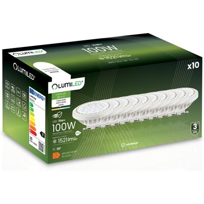10x Żarówka LED G53 Reflektor AR111 15W = 100W 1521lm 4000K Neutralna 38° 12V LUMILED 10x Żarówka LED G53 Reflektor AR111 15W = 100W 1521lm 4000K Neutralna 38° 12V LUMILED