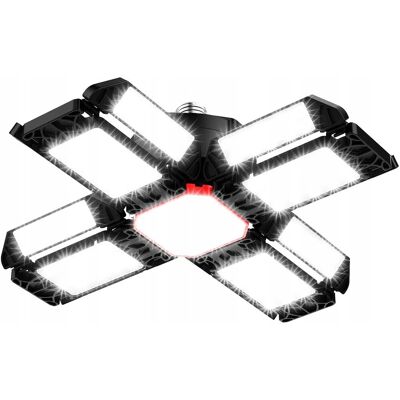 Inny producent 200W LED Lampa Garażowa Warsztatowa 20000LM 6500K 12 Paneli E26 E27 Inny producent 200W LED Lampa Garażowa Warsztatowa 20000LM 6500K 12 Paneli E26 E27