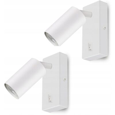 Maclean 2x lampa ścienna ruchoma regulowana kinkiet spot żarówki LED GU10 7W ciepła Maclean 2x lampa ścienna ruchoma regulowana kinkiet spot żarówki LED GU10 7W ciepła
