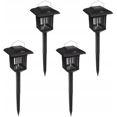 Maclean 4x lampa owadobójcza solarna profesjonalna pułapka nakomary na zewnatrz LED Maclean 4x lampa owadobójcza solarna profesjonalna pułapka nakomary na zewnatrz LED