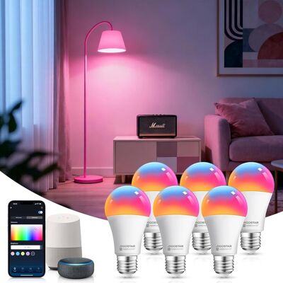 Inny producent Aigostar Smart Bulb E27 Sl2 Alexa Led Bulbs 9w 806lm Wifi Żarówka Rgb I 2700k-6500k Możliwość Ściemniania, Synchronizacja Z Muzyką, Szybkie Połączen.. Inny producent Aigostar Smart Bulb E27 Sl2 Alexa Led Bulbs 9w 806lm Wifi Żarówka Rgb I 2700k-6500k Możliwość Ściemniania, Synchronizacja Z Muzyką, Szybkie Połączen..