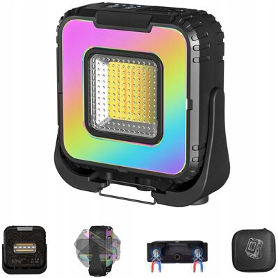 Inny producent ERAY Przenośna Lampa Robocza LED 1000 Lumen RGB 5000mAh IPX4 Magnes Inny producent ERAY Przenośna Lampa Robocza LED 1000 Lumen RGB 5000mAh IPX4 Magnes