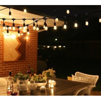 area-led Girlanda ogrodowa 20m 40pkt + 40szt żarówka retro Edison LED 2W G45 E27 2700K ciepła area-led Girlanda ogrodowa 20m 40pkt + 40szt żarówka retro Edison LED 2W G45 E27 2700K ciepła