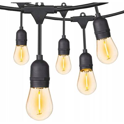 Savineo GIRLANDA ogrodowa 20mb +20 żarówek E27 LED wodoodp Savineo GIRLANDA ogrodowa 20mb +20 żarówek E27 LED wodoodp