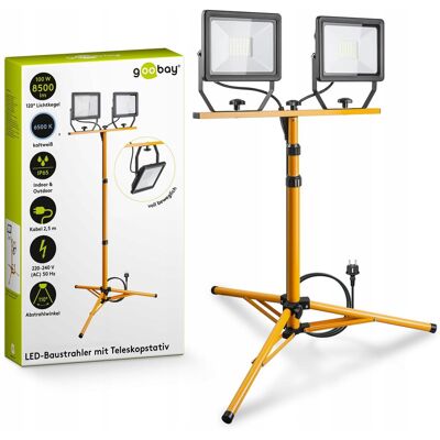 Inny producent GOOBAY 2x50W LED Reflektor Z Statywem 25m Kabel IP65 2x8500 Lumen 6500K Inny producent GOOBAY 2x50W LED Reflektor Z Statywem 25m Kabel IP65 2x8500 Lumen 6500K