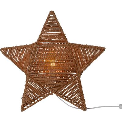 STAR TRADING Gwiazda stołowa brązowa RAPPE 43,50 cm wymienne żarówki LED E14 STAR TRADING Gwiazda stołowa brązowa RAPPE 43,50 cm wymienne żarówki LED E14