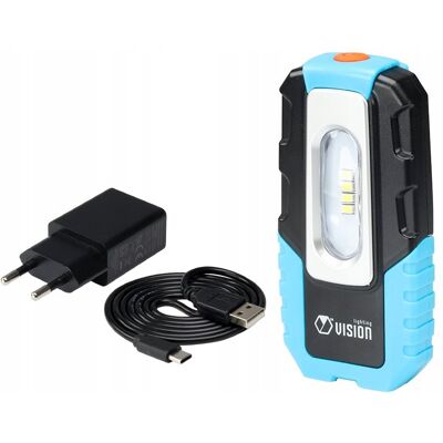 Carmotion Lampa warsztatowa 2W SMD LED 300 lm, akumulatorowa Carmotion Lampa warsztatowa 2W SMD LED 300 lm, akumulatorowa