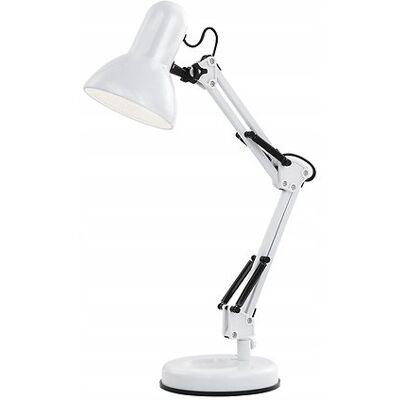 Pan i Pani Gadżet Lampka Biurowa Szkolna Lampa Kreślarska Biała White E27 Pan i Pani Gadżet Lampka Biurowa Szkolna Lampa Kreślarska Biała White E27