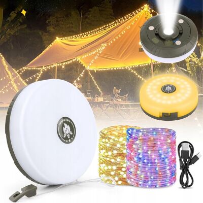 Inny producent Lampki LED na camping NVIYAM, 10 m, wodoodporne, USB, przenośne Inny producent Lampki LED na camping NVIYAM, 10 m, wodoodporne, USB, przenośne