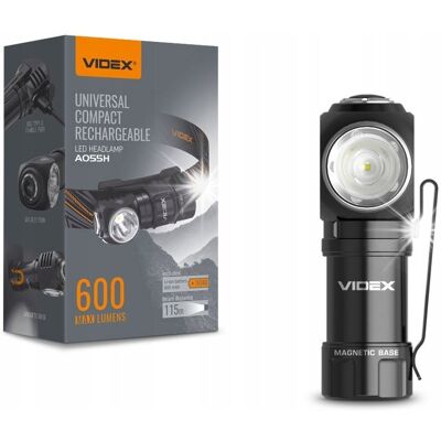 Inny producent Latarka 2w1 Videx LED 10W 600lm 5000K aku 16340 / VLF-A055H Inny producent Latarka 2w1 Videx LED 10W 600lm 5000K aku 16340 / VLF-A055H